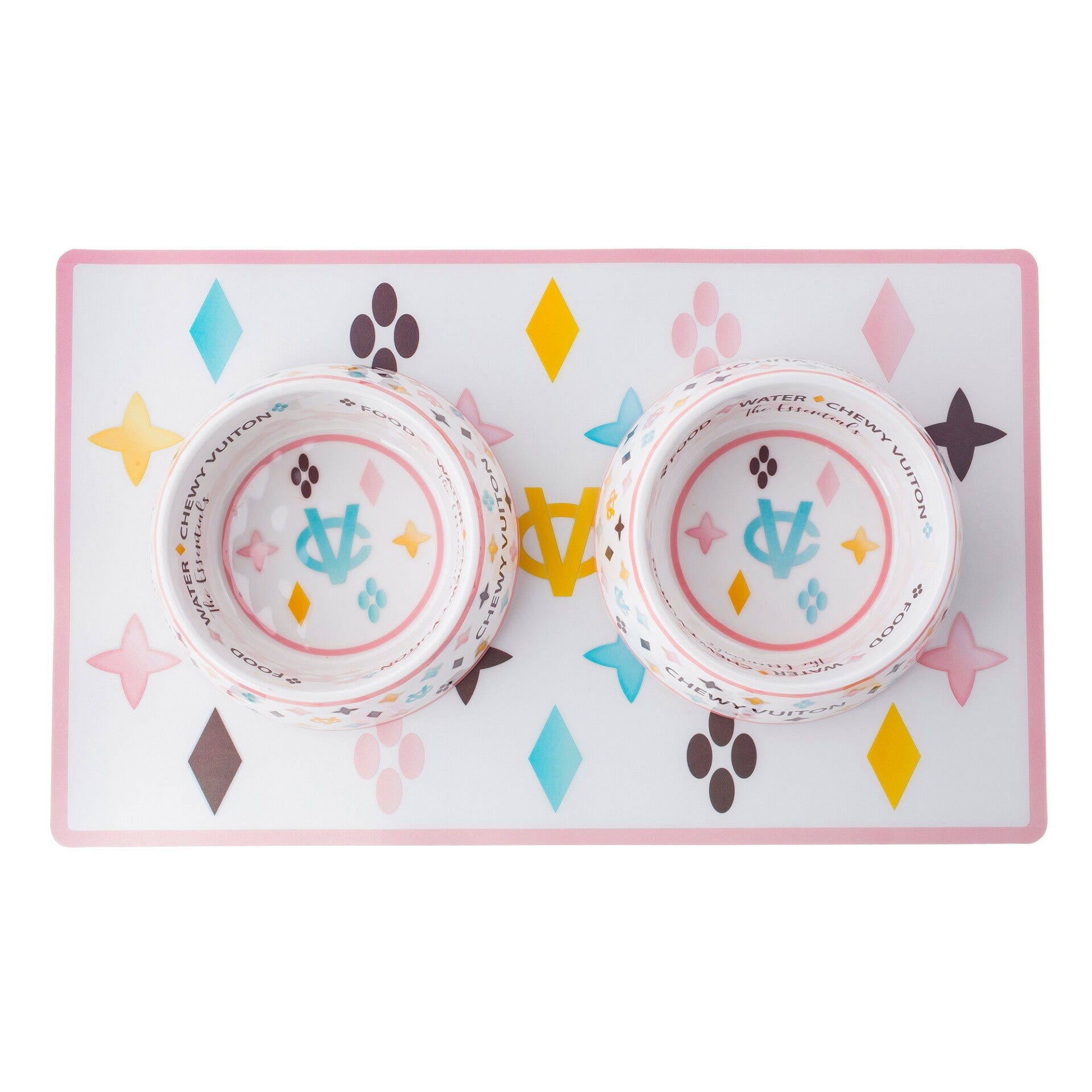 Witte  Chewy Vuiton Placemat