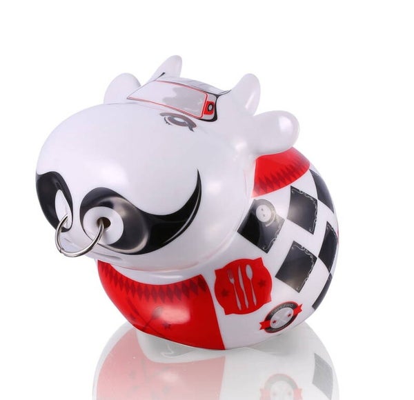 Big Money Bank, spaarvarken, porselein, Cow Chef
