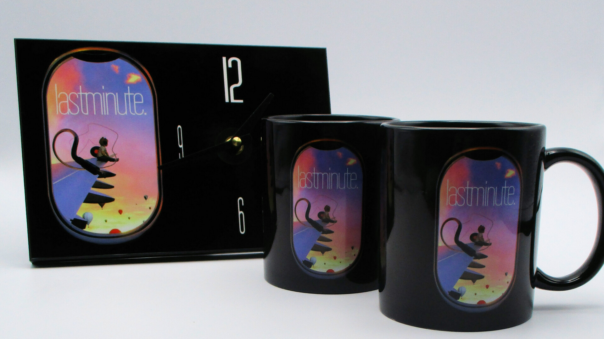 Mok Zwart, wit bedrukbaar vlak