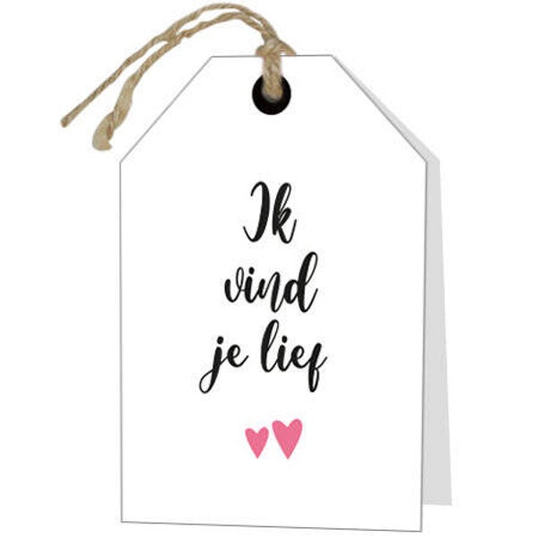 Valentijns kaartje Ik vindt je lief