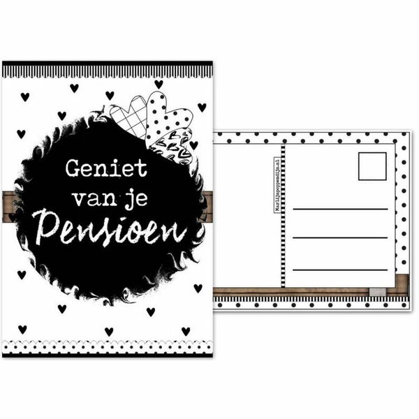 Kaart A6. Geniet van je pensioen