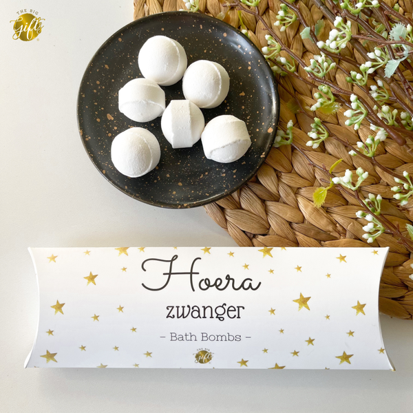 Hoera zwanger Bath Bombs ( voor bad of voetenbad)