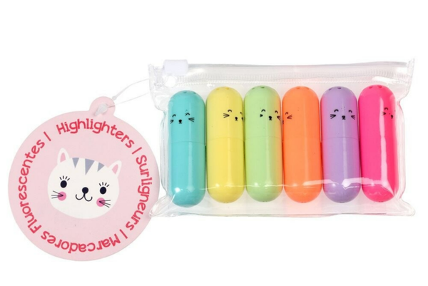 Markeerstiften Kat, 6 stuks