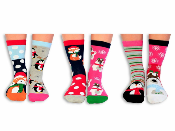 Kerst sokken Mistletoes Oddsocks 37-42