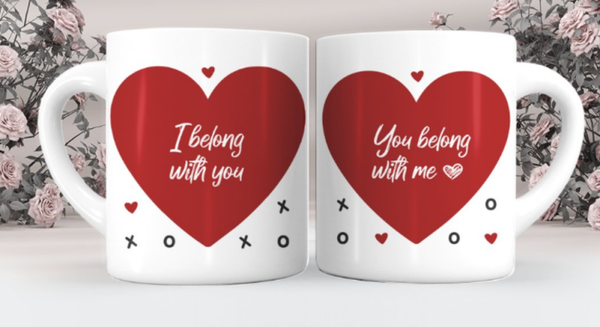 Mokkenset : I belong to you You belong to me ( 1 set)