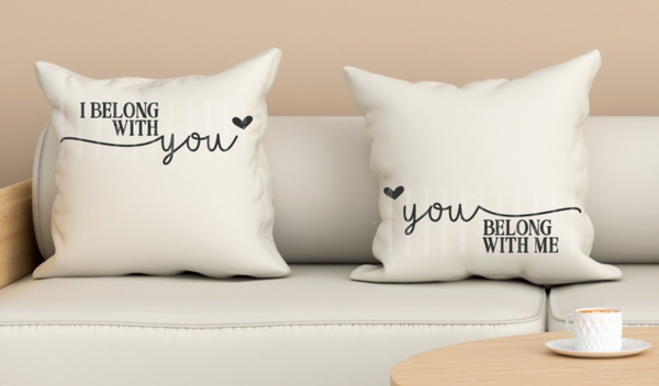Kussenhoesset  I belong with you, You belong to me