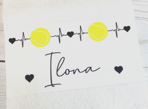 Sporthanddoek Tennis, bedrukt