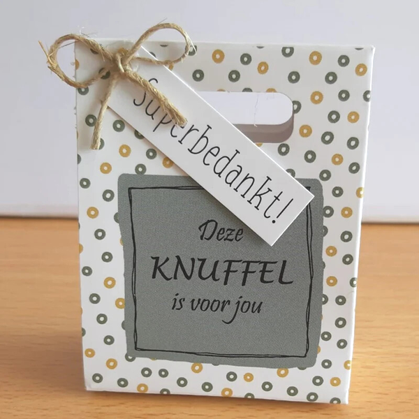 Kadotasje Knuffel voor jou & Beertje Super Bedankt