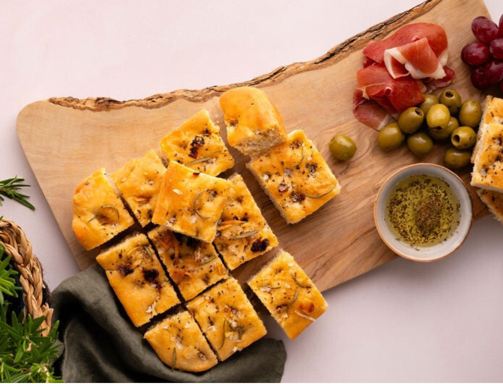 Eat your present. Foccaciabrood