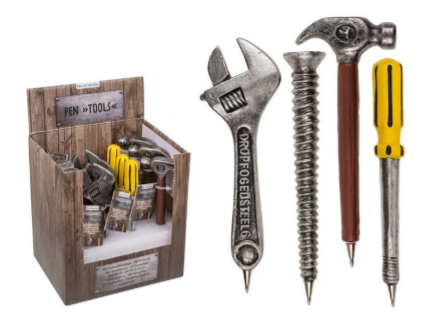 Balpen in vorm van gereedschap