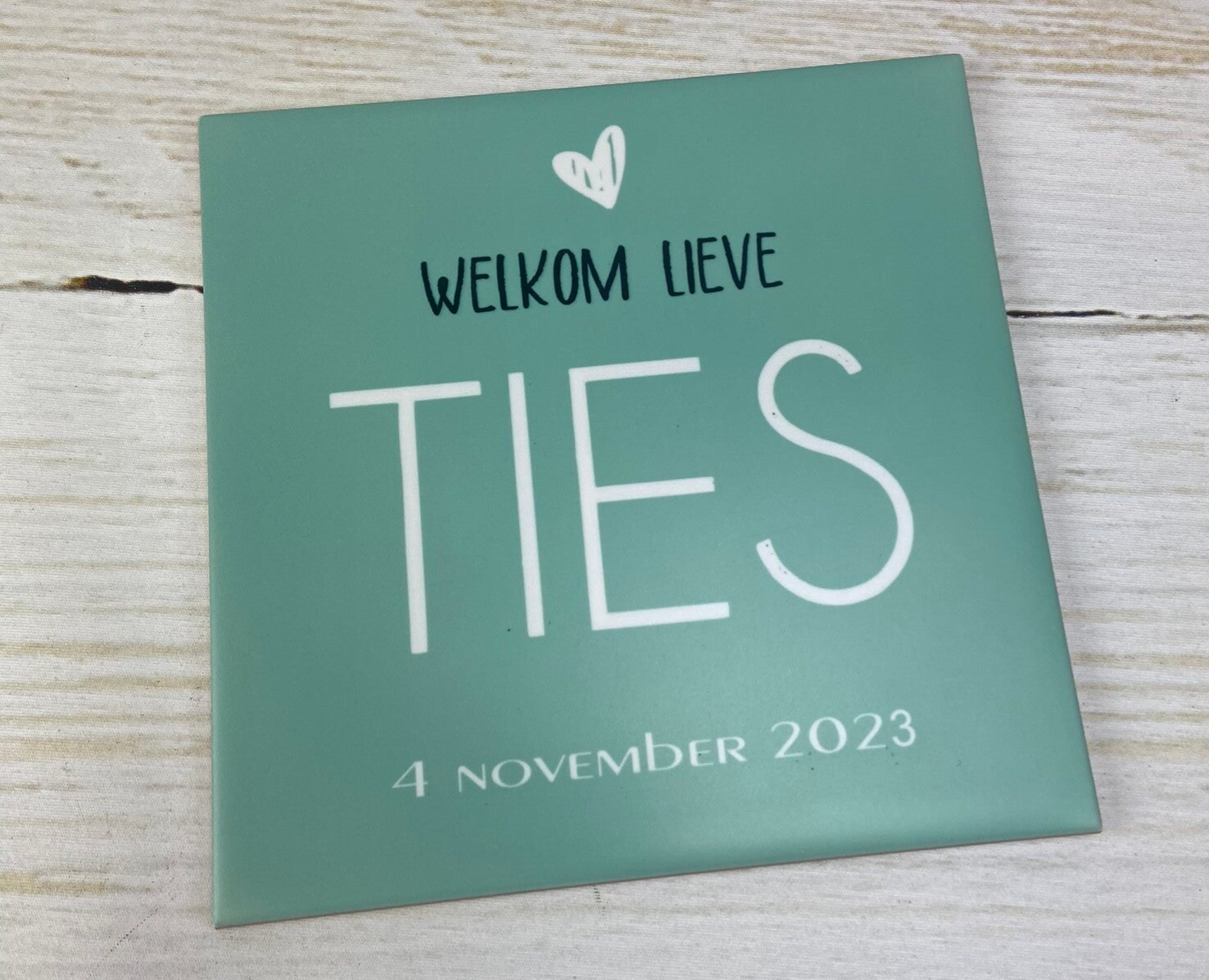 Geboorte tegel 15x15 cm