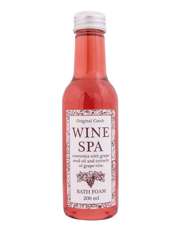 Wijn  Spa douchegel in mini rode wijn fles