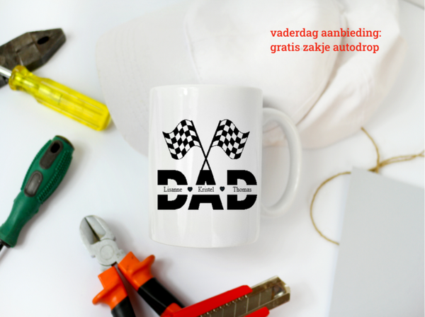 Mok Racing Dad met namen
