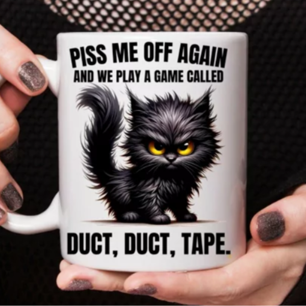 Mok Sarcastic Cat Duct Duct Tape