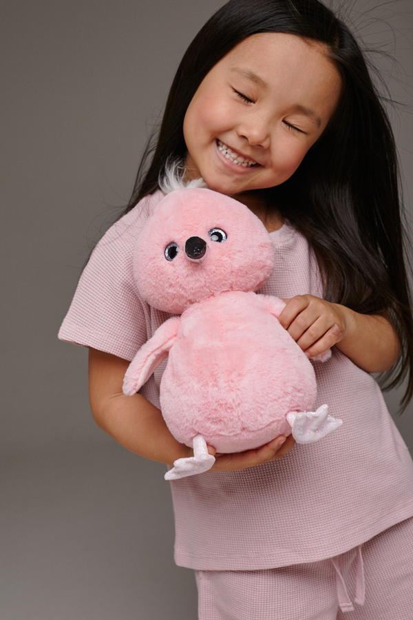 Knuffel Fluffie de roze Flamingo