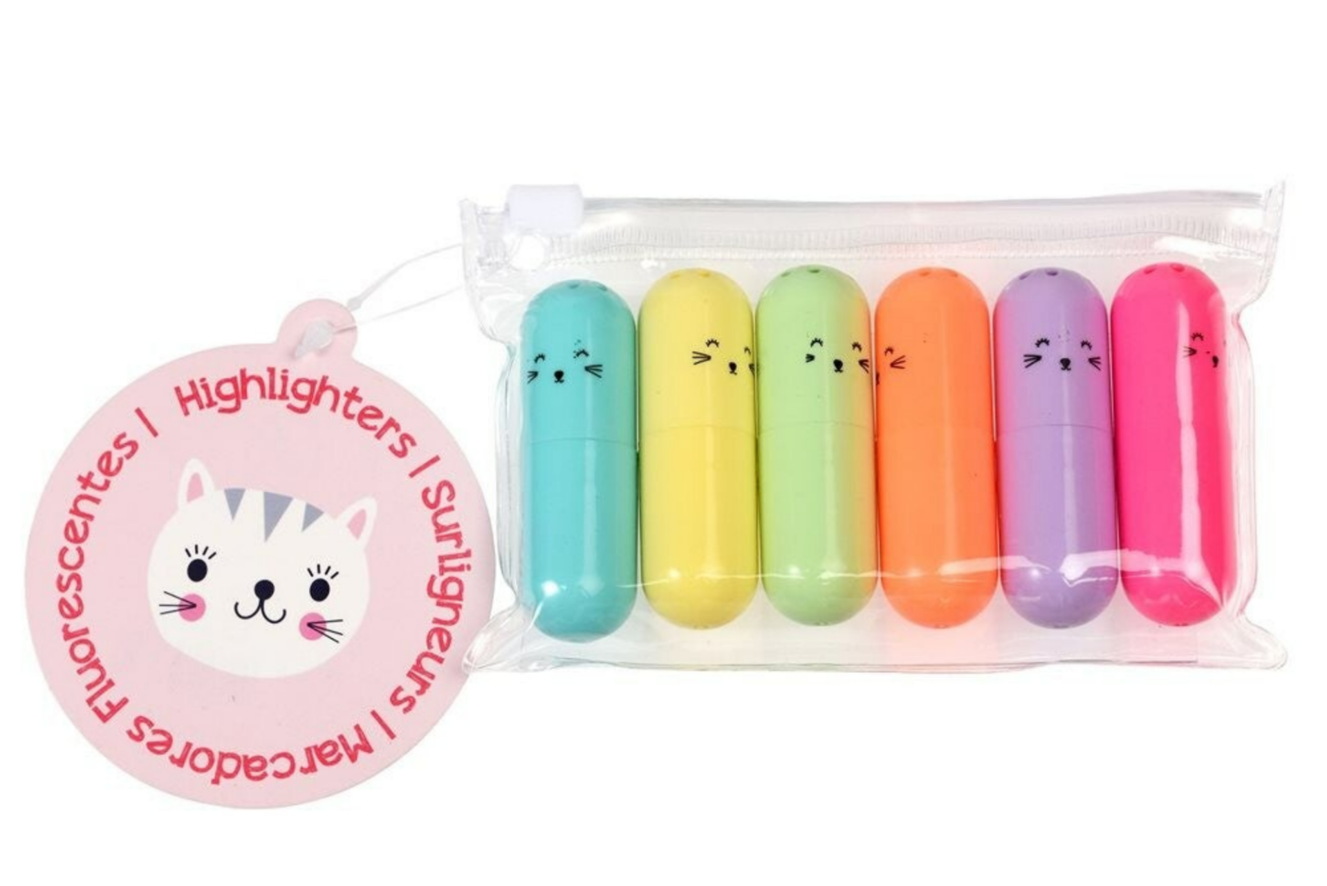 Markeerstiften Kat, 6 stuks