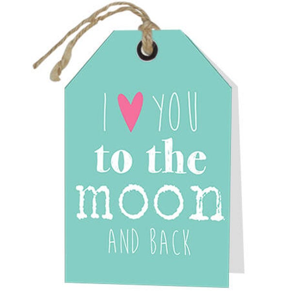 Wenskaart  Love you to the Moon and Back
