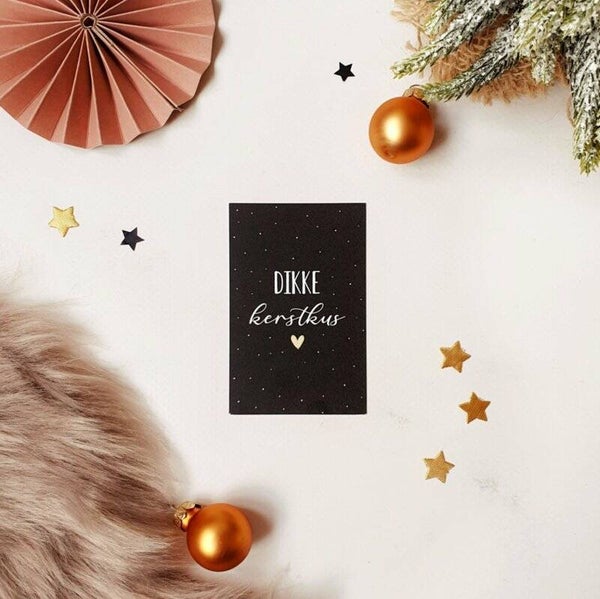 Mini kaartje Dikke kerstkus