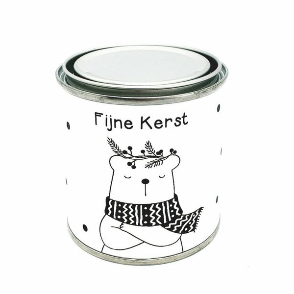 Snoepblikje Fijne Kerst IJsbeer