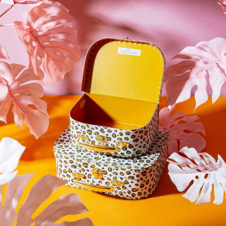 Koffertje, Collectie Leopard Love Sass & Belle