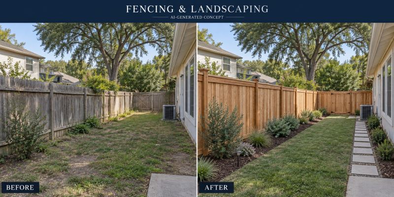 Fencing &amp; landscaping — AI concept
