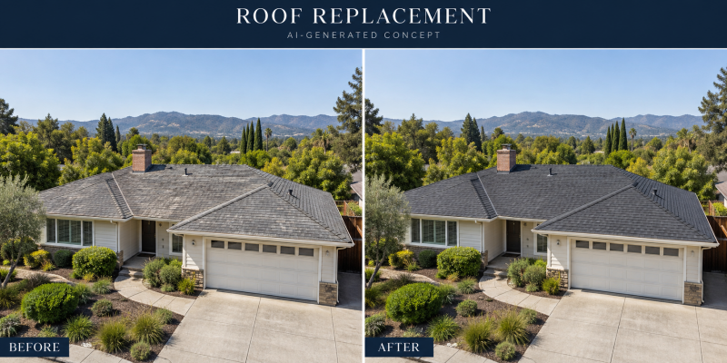 Roof replacement — AI concept