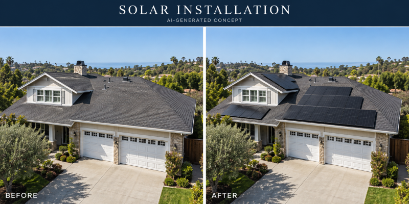 Solar installation — AI concept