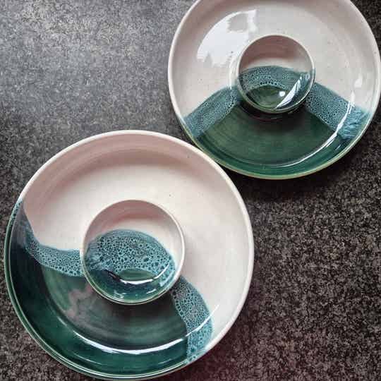 Handgemaakte Chip & Dip Schaal