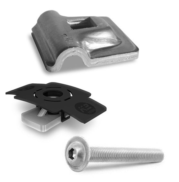 K2-Systems Blitzschutzklemme Multi Alu 8mm Set (2002473)