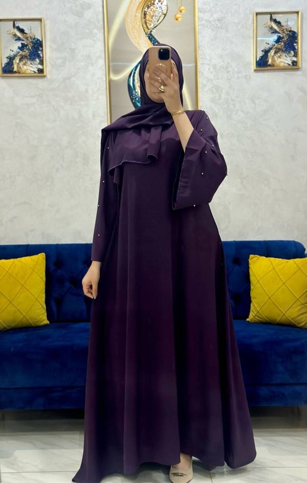 Abaya Firdaws violet