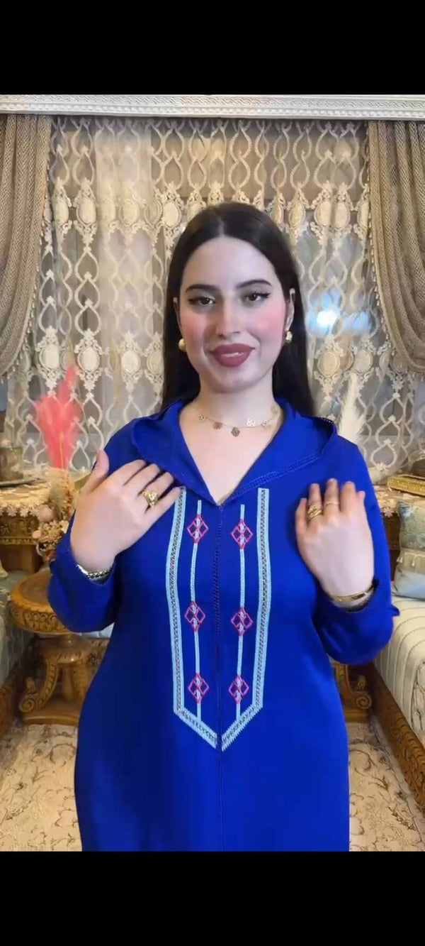 Jellaba bleu roi