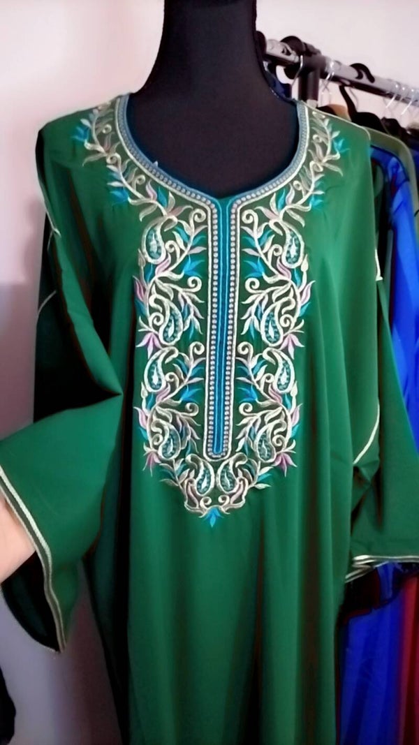 Gandoura Mona vert