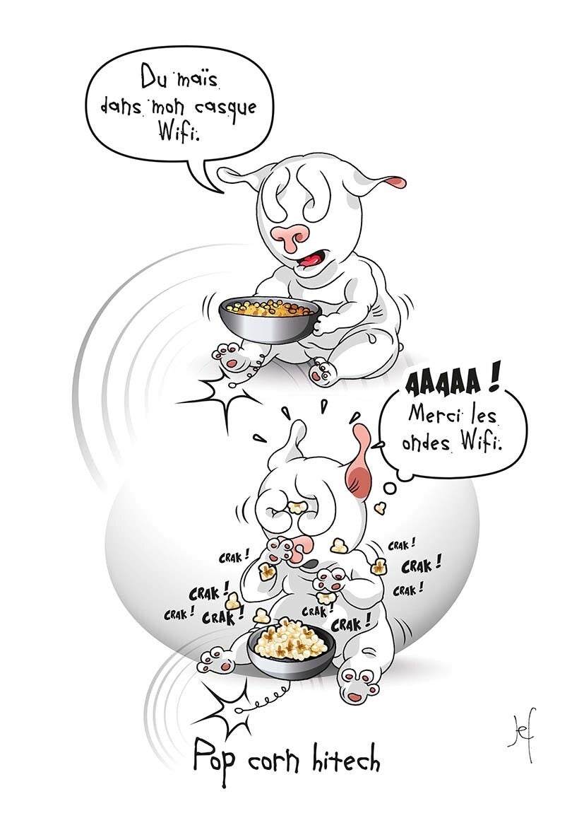 Poster numérique - Pol pop corn hitech - Largeur 70cm X Hauteur 100cm