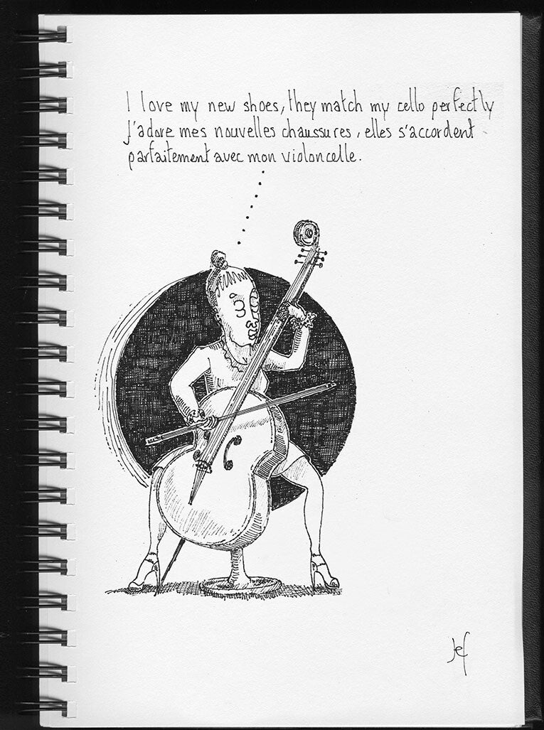 I love my new shoes, they match my cello perfectly.