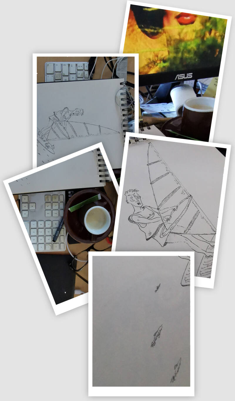 Coffee break, Monday, July 6, 7:00 a.m. at the office