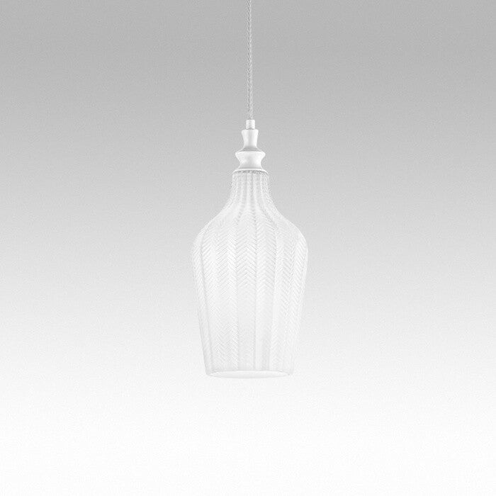 Hanglamp E27 – Chroom – Glas – Slank Model – IP20