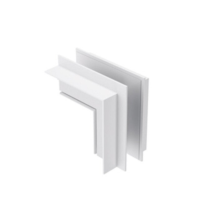 90° Aluminium Hoekstuk – Modulair Railsysteem -Plafond/wandmontage- Inbouw
