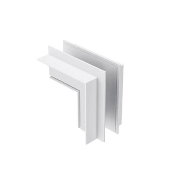 90° Aluminium Hoekstuk – Modulair Railsysteem -Plafond/wandmontage- Inbouw