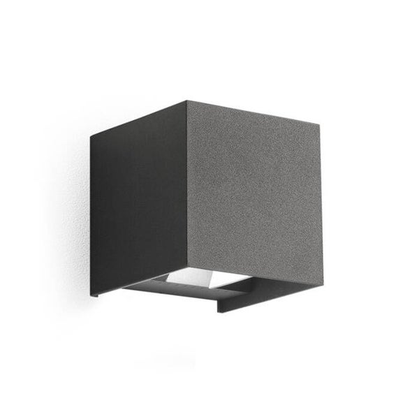 LED Buiten Wandlamp 2x5W – Verstelbare Lichtbundel (0–115°) – Instelbare Lichtkleur – IP65 –Antraciet