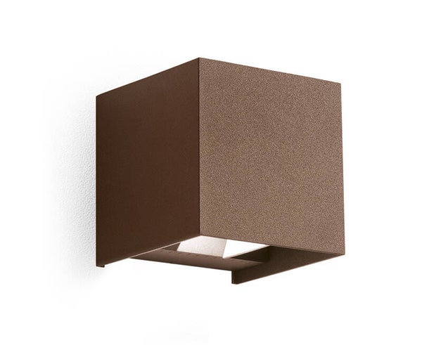 Wandlamp Buiten 2x10W – Verstelbare Lichtbundel (0–115°) – Instelbare Lichtkleur – IP65 –Bruin