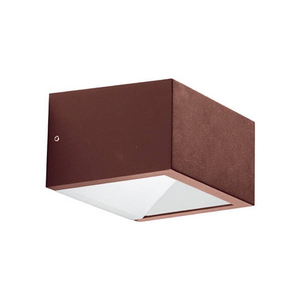 LED Buiten Wandlamp 9W – Instelbare Lichtkleur – Indirect – IP54 – Bruin