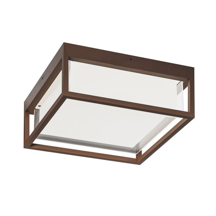 LED Buiten Plafondlamp 20W – IP65 – Instelbare Lichtkleur – Bruin