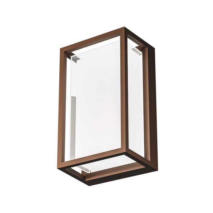 LED Buiten Wandlamp 12W – IP65 – Instelbare Lichtkleur  – Bruin