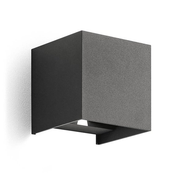 LED Buiten Wandlamp 2x5W – Verstelbare Lichtbundel (0–115°) – Up & Down –Antraciet