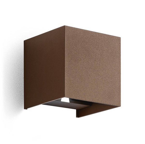 LED Buiten Wandlamp 2x5W – Verstelbare Lichtbundel (0–115°) – Up & Down –Bruin