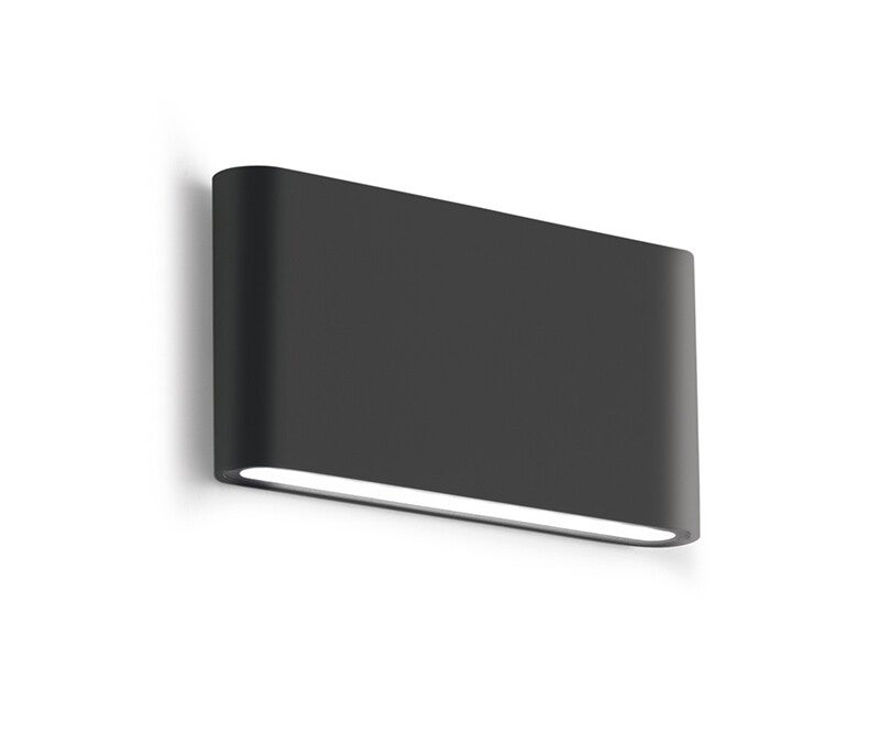 Wandlamp Buiten 2x6W – Dubbele Emissie 133° – IP54 – Antraciet