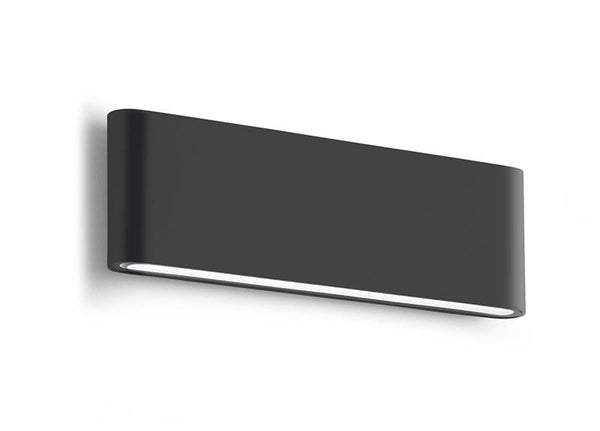 Wandlamp Buiten 2x12W – Dubbele Emissie 133° – IP54 – Antraciet