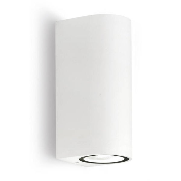 Buiten Wandlamp 2x GU10 – Up & Down – IP44 – Mat Wit-Antraciet-Roest