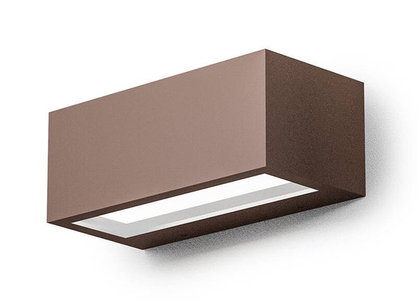 Wandlamp Buiten 15W – Medium – Dubbele Emissie 120° – IP65 – Bruin