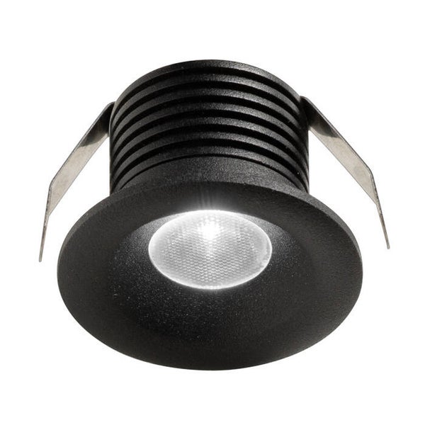 Inbouwspot LED 3W – Satijnzwart Aluminium – 3000K – 230 lm – IP20